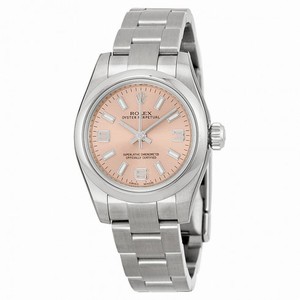 Rolex Pink Dial Stainless Steel Oyster Bracelet Ladies Watch 176200PKSAO