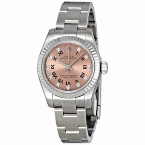 Rolex Lady Oyster Perpetual Pink Dial Stainless Steel President Automatic Ladies Watch 176234PRDP