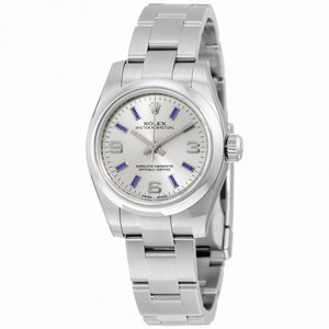 Rolex Lady Oyster Perpetual Silver Dial Ladies Watch 176200SABLSO