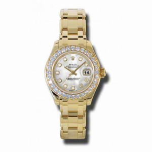 Rolex Oyster Perpetual Lady Datejust Pearlmaster 18kt Yellow Gold Diamond Ladies Watch 802998MDDP