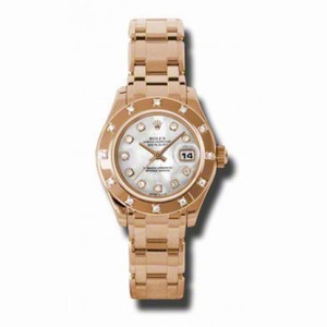 Rolex Datejust Mother of Pearl Diamond Dial 18kt Pink Gold Automatic Ladies Watch 80315MDPM