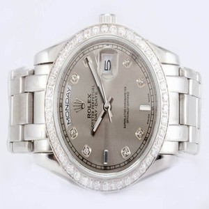 Rolex Masterpiece 18956 Mens Round Stainless Steel Case Watch