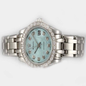 Rolex Masterpiece 69299 Round Midsize Silver Stainless Steel Strap Watch