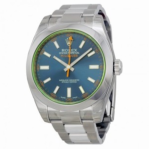 Rolex Milgauss Blue Dial Stainless Steel Men's Watch 116400GV