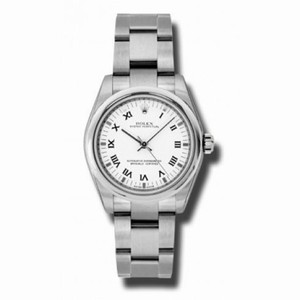 Rolex No-Date White Dial Automatic Stainless Steel Ladies Watch 177200WRO