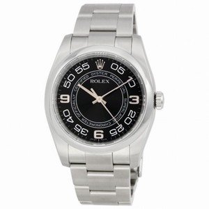 Rolex Oyster Perpetual 36 mm Black Concentric Dial Stainless Steel Men's Watch 116000BKCAO
