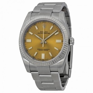 Rolex Oyster Perpetual 36 mm Grape Dial Stainless Steel Rolex Oyster Automatic Men's Watch 116034WGSO