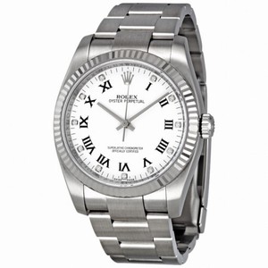 Rolex Oyster Perpetual 36 mm White Dial Stainless Steel Rolex Oyster Automatic Men's Watch 116034WDO