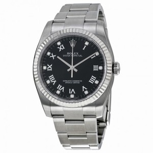 Rolex Oyster Perpetual 36 mm Black Dial Stainless Steel Rolex Oyster Automatic Unisex Watch 116034BKRDO