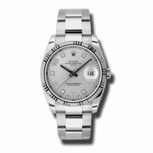Rolex Oyster Perpetual Date Silver Dial Automatic Men's Watch 115234SDO