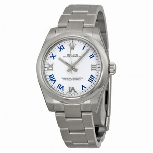 Rolex Oyster Perpetual White Dial Stainless Steel Ladies Watch 177200WBLRO