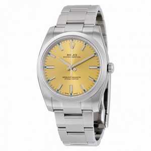 Rolex Oyster Perpetual White Grape Dial Stainless Steel Men's Watch 114200WGSO