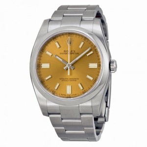 Rolex Oyster Perpetual White Grape Dial Stainless Steel Band And Case Men's  Watch 116000