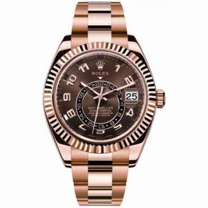 Rolex Sky Dweller Chocolate Dial 18K Rose Gold Automatic Men's Watch 326935CHAO