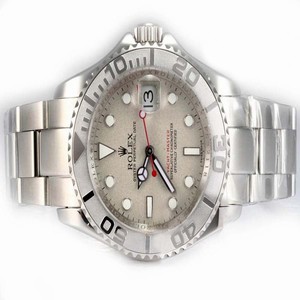 Rolex Yacht-Master 16622 Stainless Steel Case Round Grey Dial Watch