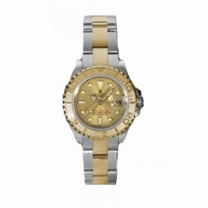 Rolex Yacht Master Champagne Dial Two Tone 18kt Yellow Gold 29 MM Ladies Watch 169623CSO
