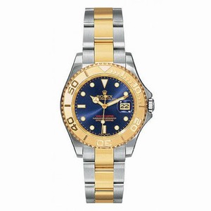 Rolex Yachtmaster Blue Index Dial Oyster Bracelet Two Tone Unisex Watch 168623BLSO