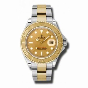 Rolex Yachtmaster Champagne Index Dial Oyster Bracelet Men's Watch 16623CSO