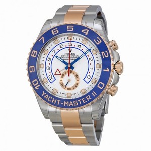 Rolex Yacht-Master II White Dial Stainless Steel and 18K Everose Gold Rolex Oyster Automatic Men's Watch 116681WASO