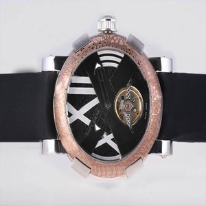 Romain Jerome Ceramic variations TO.T.BBB22.00.BB Black Dial 46mm Black Rubber Strap Watch