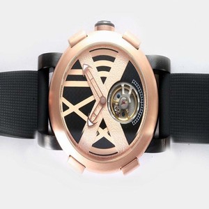 Romain Jerome Ceramic variations TO.T.BBBBB.00.BB Gold Dial PVD Case Watch