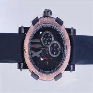 Romain Jerome Chronographes CH.T.OXY3.11BB.00.BB Quartz Chronograph Rose Gold Bezel Mens Watch