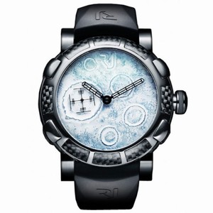 Romain Jerome Moon Dust-DNA White Dial Rubber Men's Watch RJ.MW.FB.BBBB.00