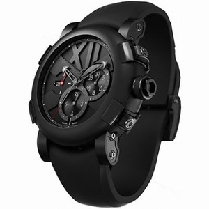 Romaine Jerome Titanic DNA Black Dial Chronograph Black Rubber Men's Watch CH.T.BBBBB.00