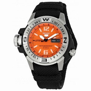 Seiko Automatic Mile Marker Orange Dial Men's Watch SKZ227