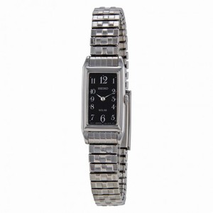 Seiko Solar Black Dial Stainless Steel Ladies Watch SUP227
