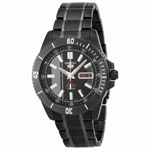 Seiko 5 Automatic Black Dial Black PVD Men's Watch SRP429