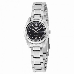 Seiko 5 Automatic Black Dial Stainless Steel Ladies Watch SYMK27K1S