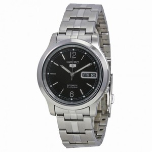 Seiko 5 Automatic Black Dial Stainless Steel Men's Watch SNK799