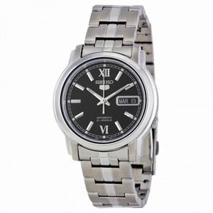 Seiko 5 Automatic Black Dial Stainless Steel Men's Watch SNKK81