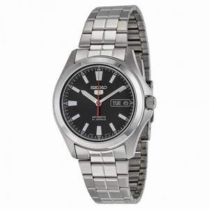 Seiko 5 Automatic Black Dial Stainless Steel Men's Watch SNKL09