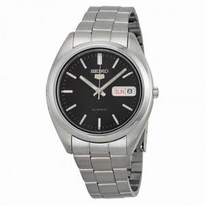 Seiko 5 Automatic Black Dial Stainless Steel Men's Watch SE-SNX115