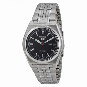 Seiko 5 Automatic Black Dial Stainless Steel Men's Watch SNK649K