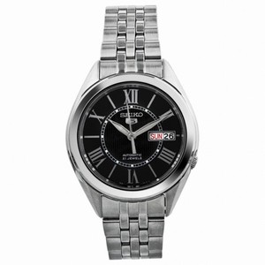 Seiko 5 Automatic Black Dial Stainless Steel Men's Watch SNKL33