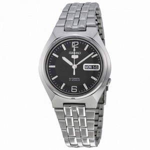 Seiko 5 Automatic Black Dial Stainless Steel Men's Watch SNKL61