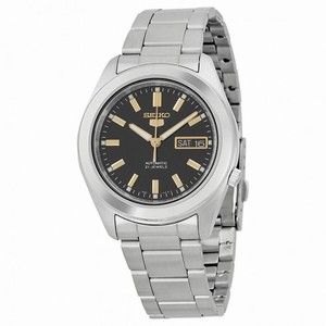 Seiko 5 Automatic Black Dial Stainless Steel Men's Watch SNKM67