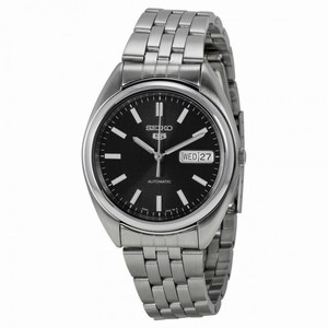 Seiko 5 Automatic Black Dial Stainless Steel Men's Watch SNXA13K