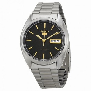 Seiko 5 Automatic Black Dial Stainless Steel Men's Watch SNXG53K