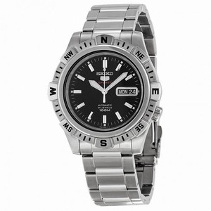 Seiko 5 Automatic Black Dial Stainless Steel Men's Watch SRP137