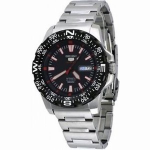 Seiko 5 Automatic Black Dial Stainless Steel Men's Watch SRP541