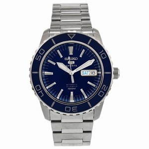 Seiko 5 Automatic Dark Blue Dial Stainless Steel Men's Watch SNZH53