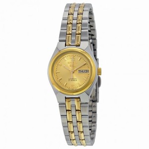 Seiko 5 Automatic Gold Dial Two-tone Ladies Watch SYMK34