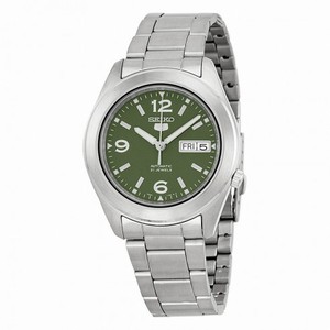 Seiko 5 Automatic Green Dial Stainless Stell Men's Watch SNKM75