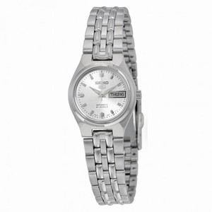 Seiko 5 Automatic Silver Dial Stainless Steel Ladies Watch SYMK39