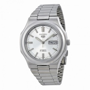 Seiko 5 Automatic Silver Dial Stainless Steel Men's Watch SNKK41