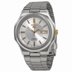 Seiko 5 Automatic Silver Dial Stainless Steel Men's Watch SNKK43